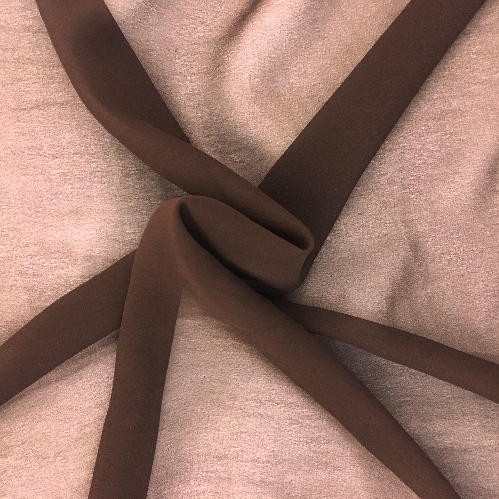 Brown chiffon on sale fabric